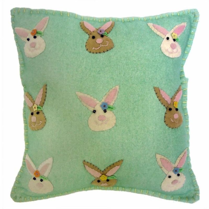 Nine Bunnies Pillow  |  Easter