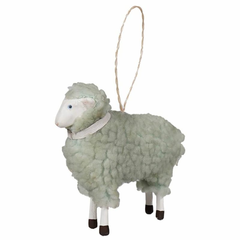 Pastel Blue Sheep Ornament  |  Easter