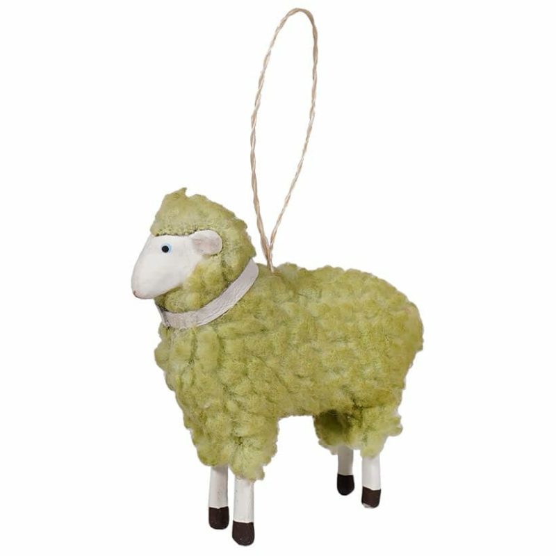 Pastel Green Sheep Ornament  |  Easter