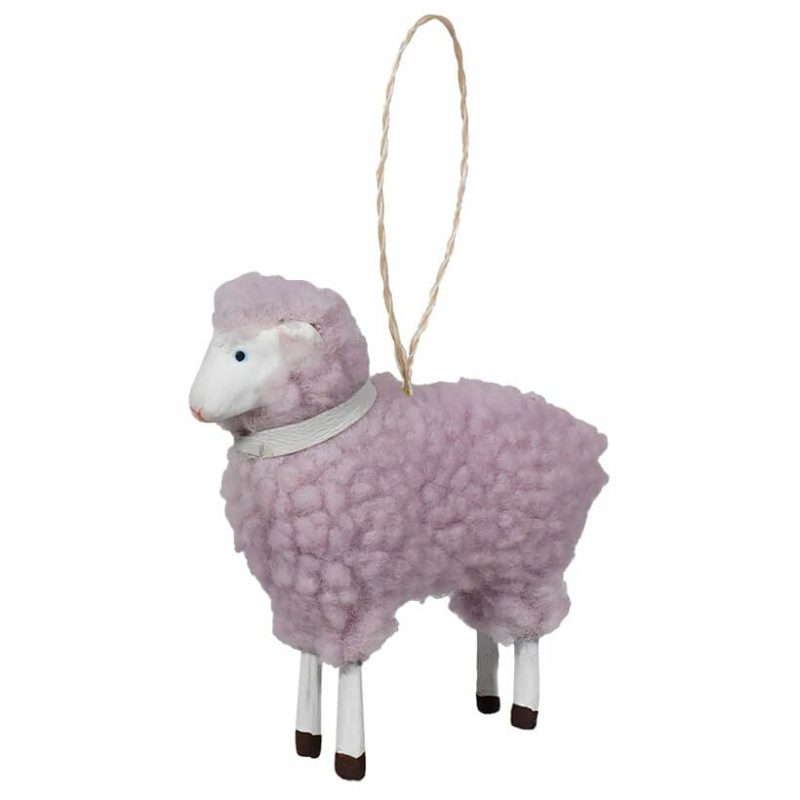 Pastel Lavender Sheep Ornament  |  Easter