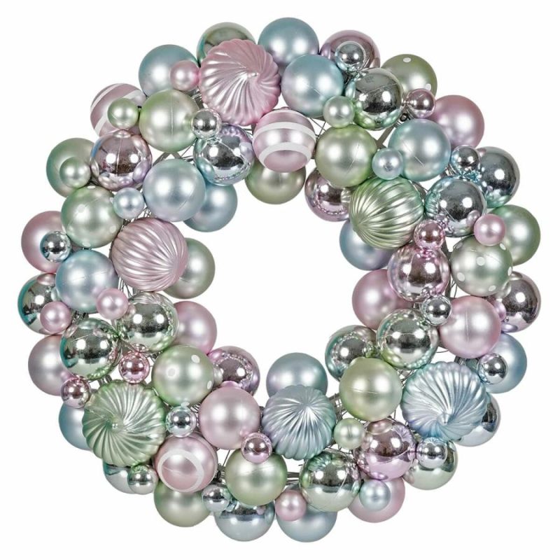 Pastel Mixed Ball & Onion Wreath  |  Easter