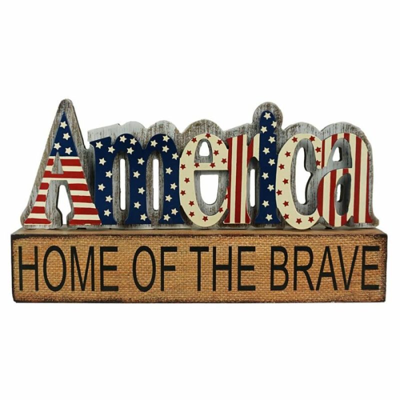 Patriotic America Table Top Sign  |  Patriotic