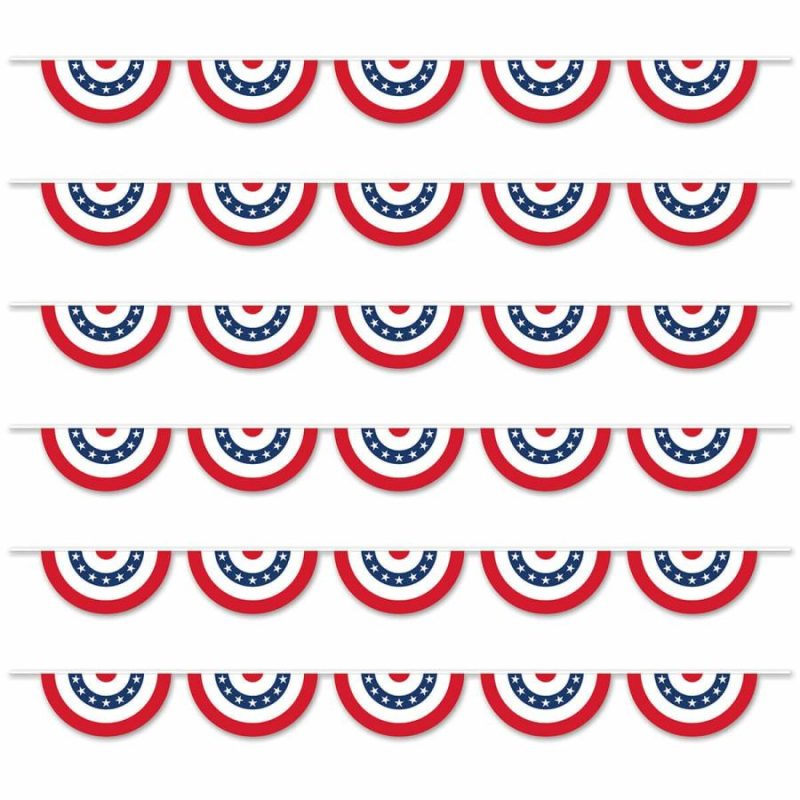 Patriotic Bunting Banner Set/6  |  Patriotic