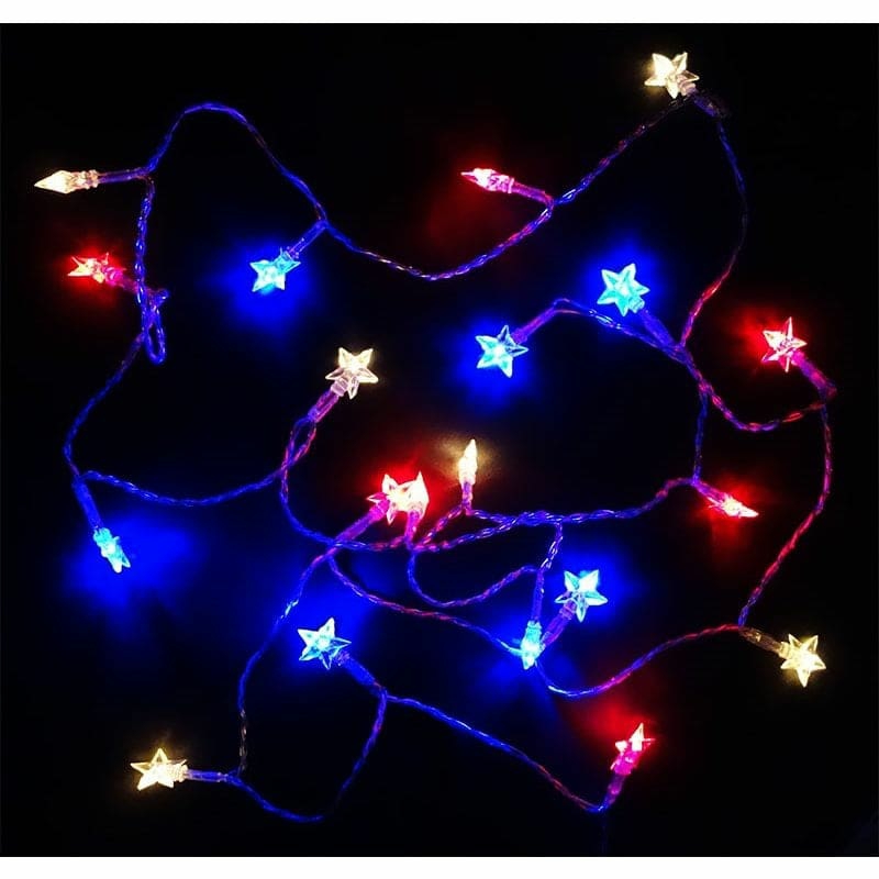 Patriotic Red, White And Blue Star Lights  |  Patriotic