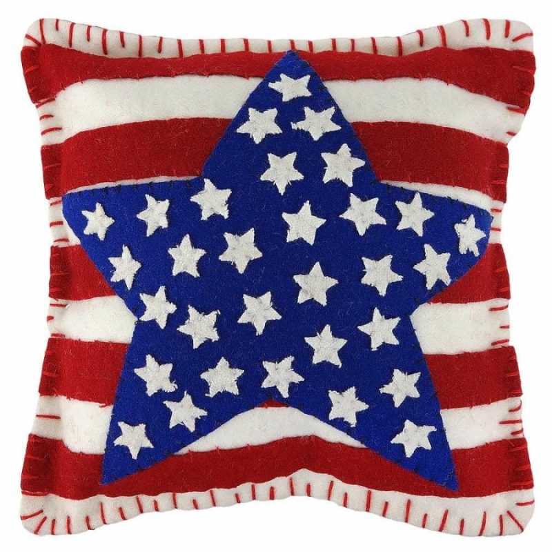 Patriotic Stars & Stripes Pillow  |  Patriotic