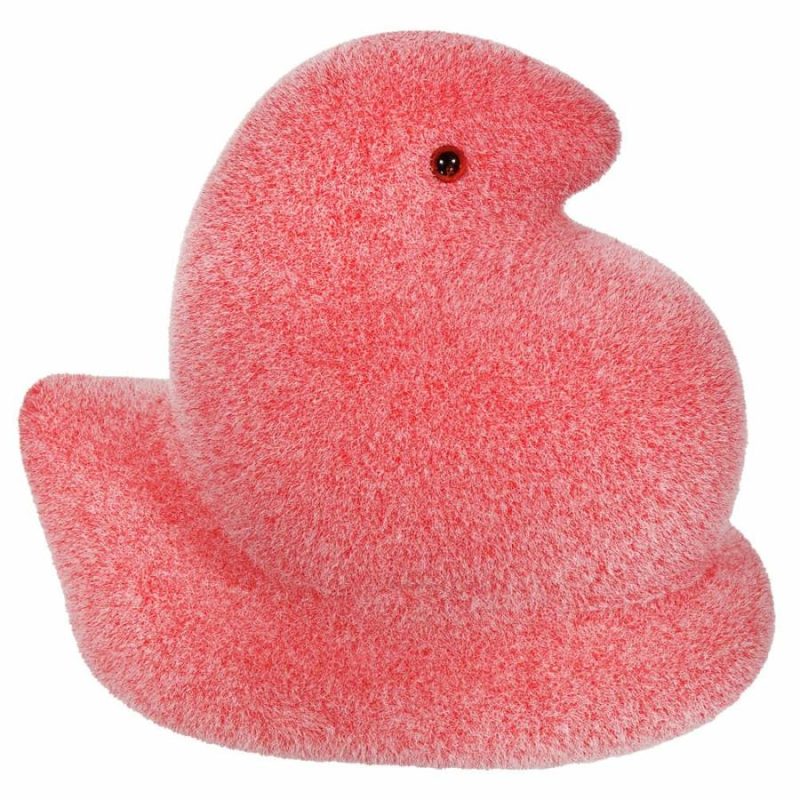 Pink Flocked Peep  |  Easter