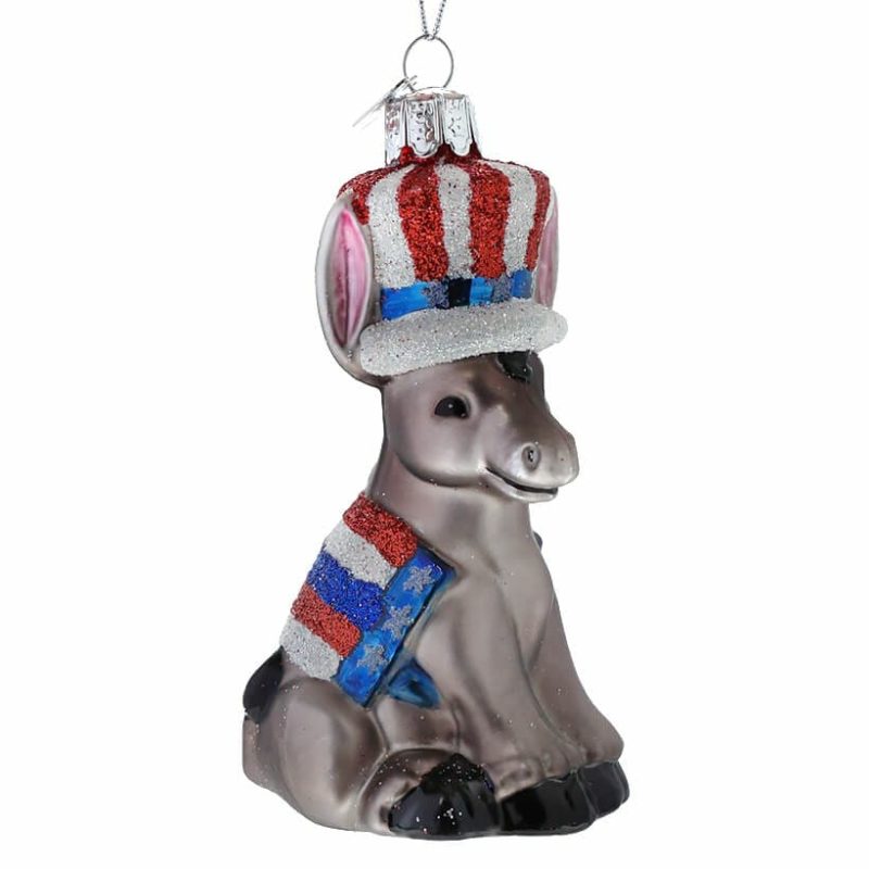 Political Donkey Ornament  |  Patriotic