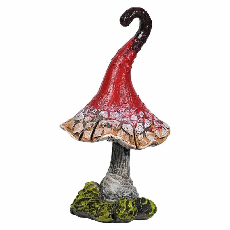 Red Whimsical Mushroom Decor  |  Easter