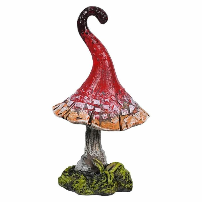 Red Whimsical Mushroom Decor  |  Easter