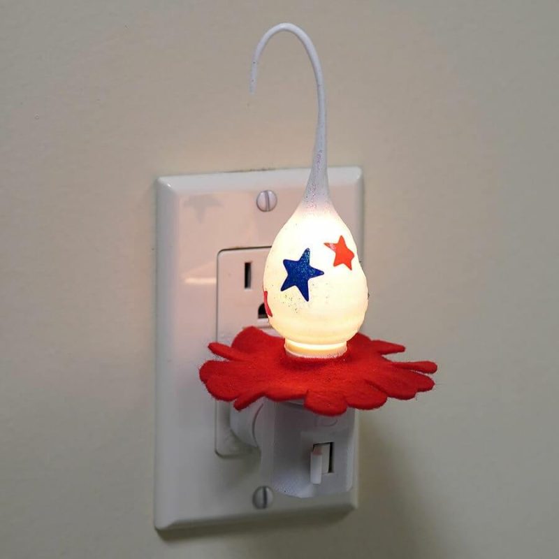 Red, White & Blue Old Glory Nightlight  |  Patriotic