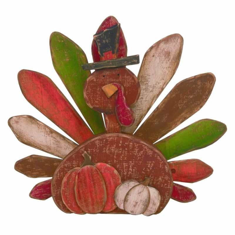 Rustic Plywood Turkey Decor  |  Thanksgiving