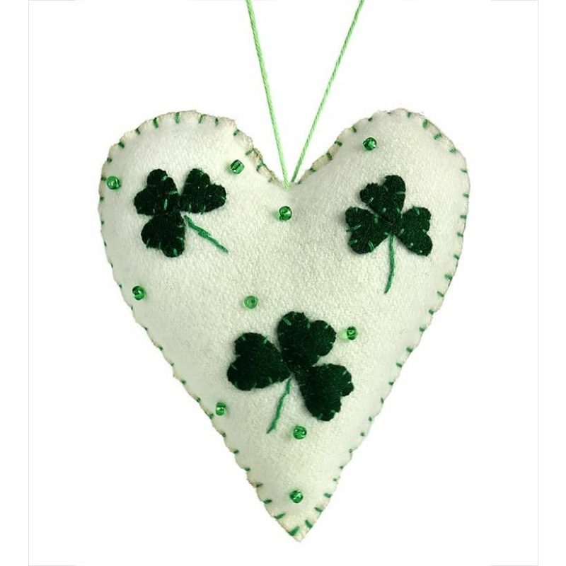 Shamrock Heart Ornament  |  St. Patrick’s Day