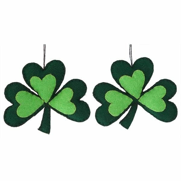 Shamrock Ornaments Set/2  |  St. Patrick’s Day