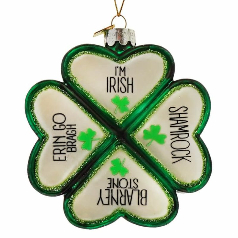 Shamrock With Sayings Ornament  |  St. Patrick’s Day