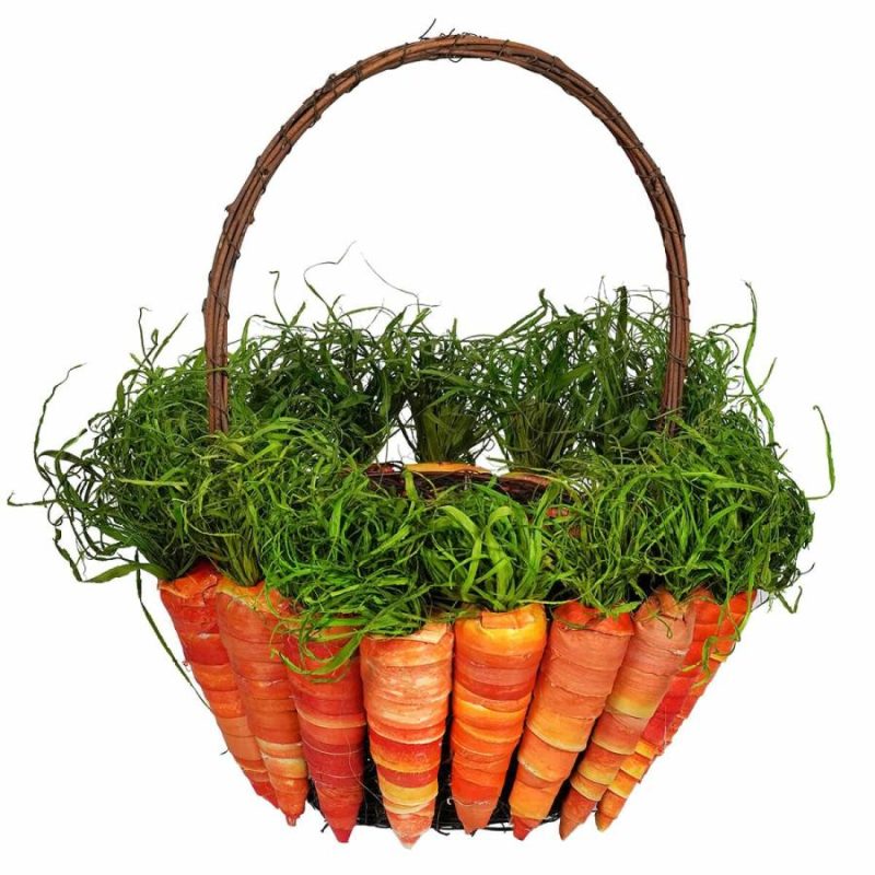 Sisal Carrot Basket  |  Easter