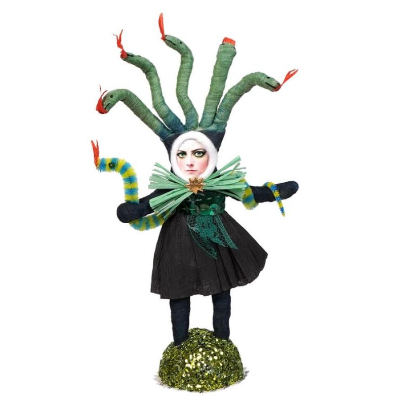 Spun Cotton Medusa Halloween Figure  |  Halloween