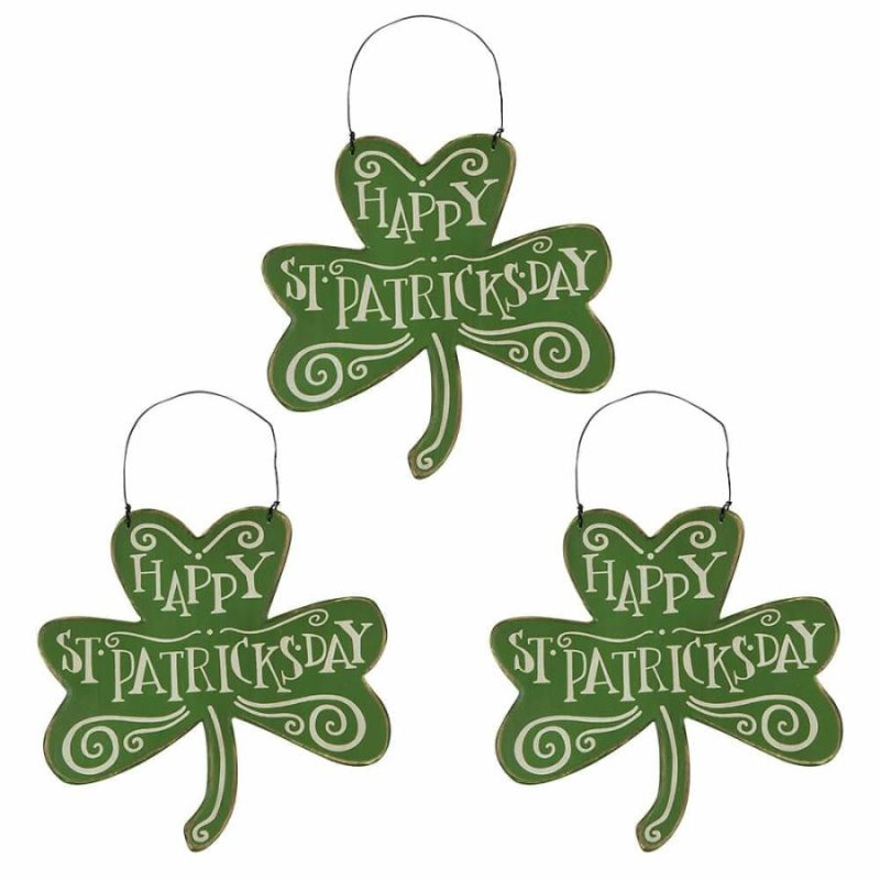 St. Patrick’s Day Holiday Ornaments Set/3  |  St. Patrick’s Day