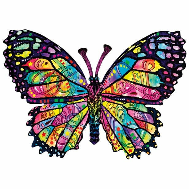 Stained Glass Butterfly Puzzle  |  Easter