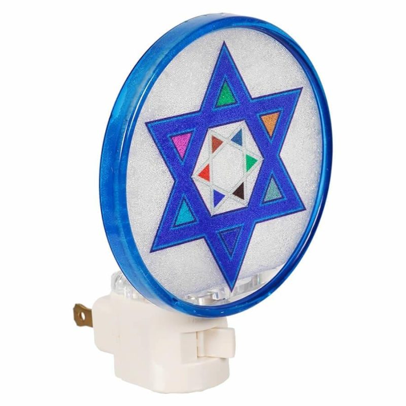 Star Of David Hanukkah Night Light  |  Hanukkah