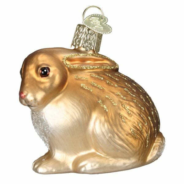 Tan Cottontail Bunny Ornament  |  Easter