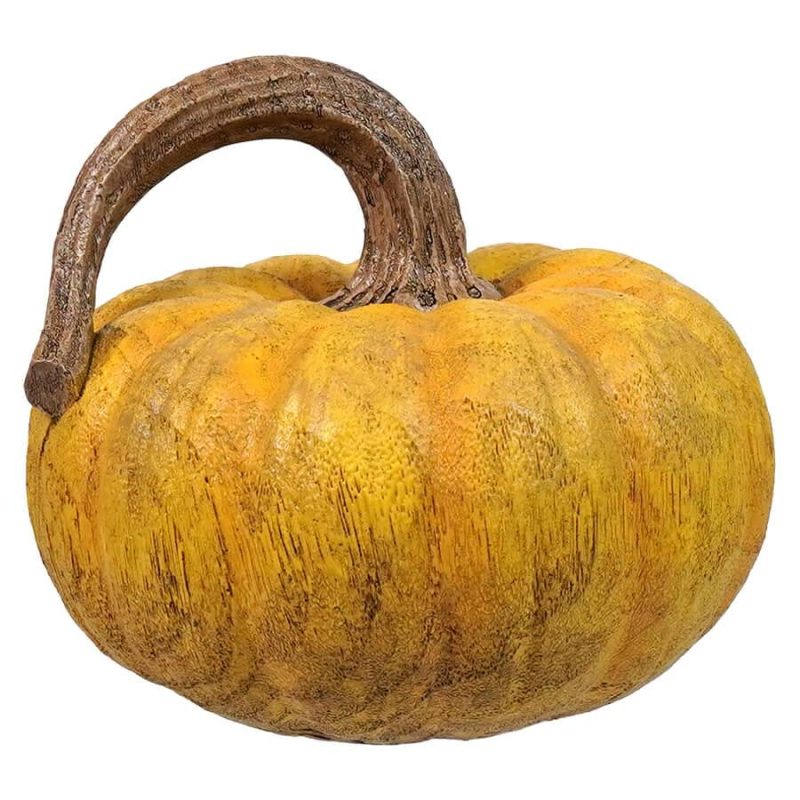 Traditional Yellow Resin Harvest Pumpkin  |  Thanksgiving