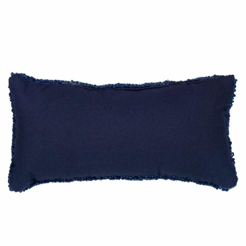 Usa Red, White & Blue Star Hooked Pillow  |  Patriotic