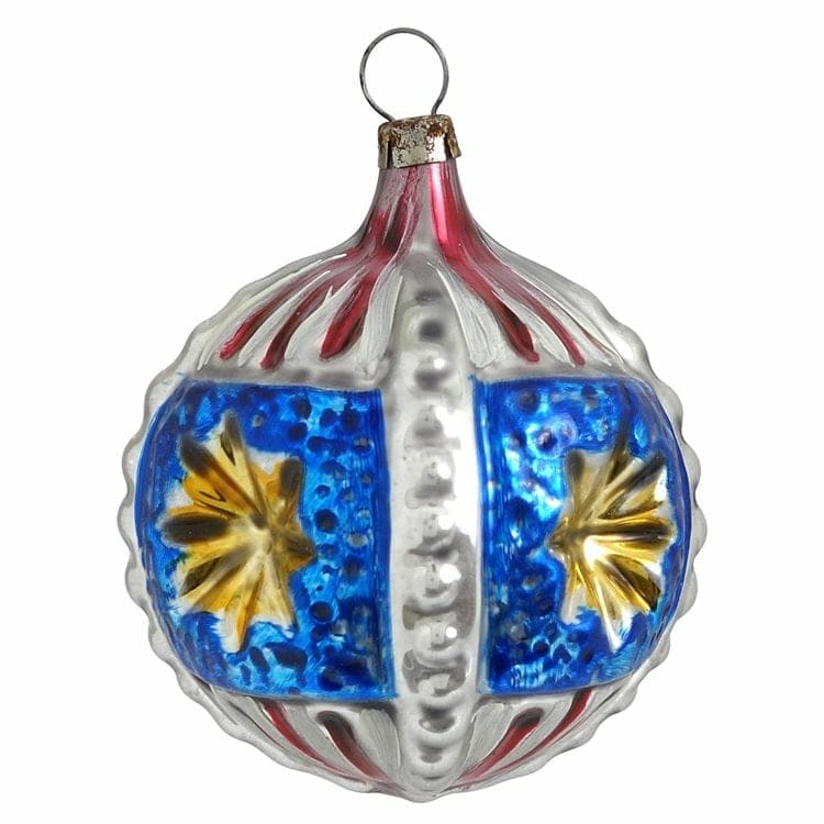 Usa Star Indent Ball Ornament  |  Patriotic