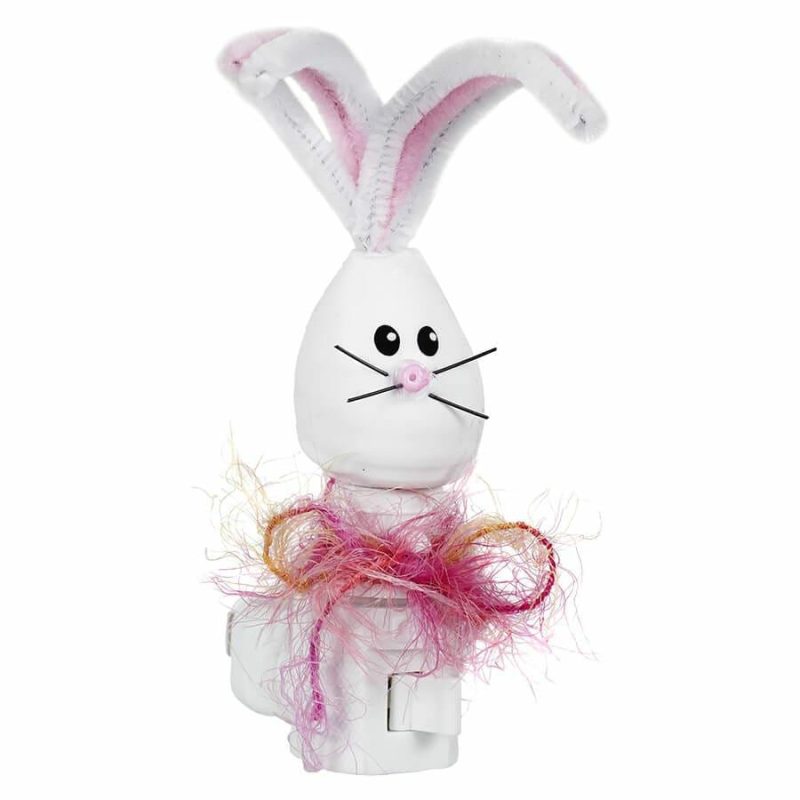 White Bunny Nightlight Friend  |  Easter