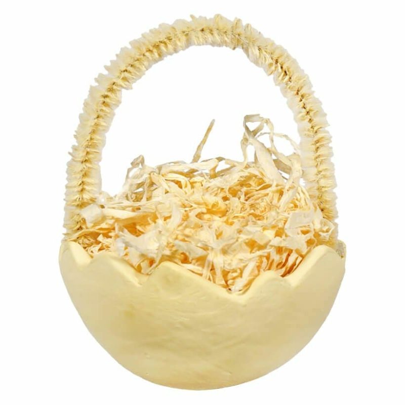 Yellow Cracked Egg Ornament  |  Easter