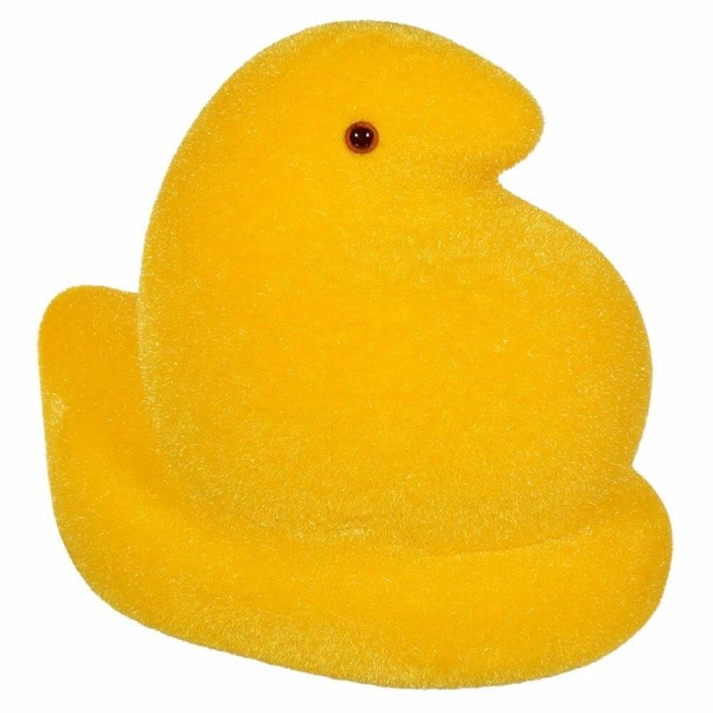 Yellow Flocked Peep  |  Easter