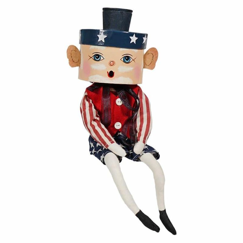 Glory Sam Box Head Figure  |  Patriotic