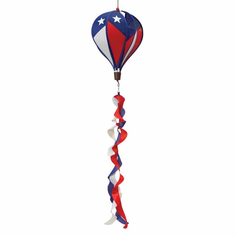 Red, White & Blue Lone Star Nylon Patriotic Balloon Spinner  |  Patriotic