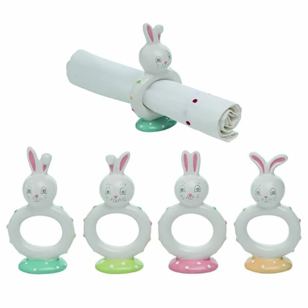 Easter Dottie Napkin Rings Set/4  |  Easter