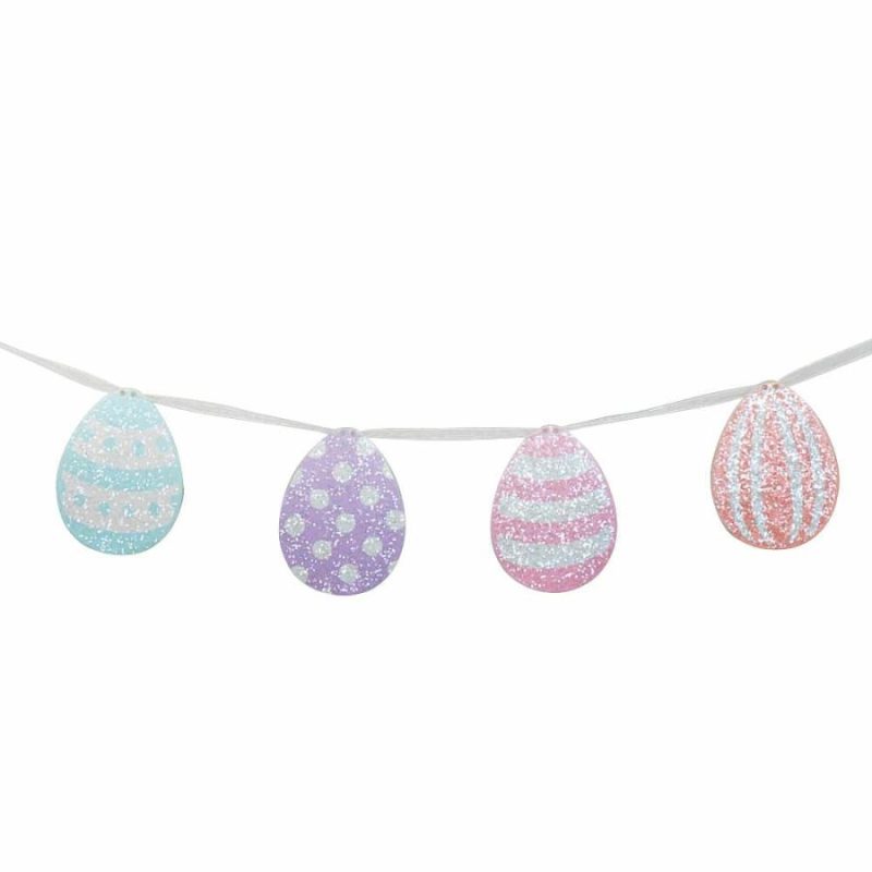 Spring Rainbow Egg Garland  |  Easter