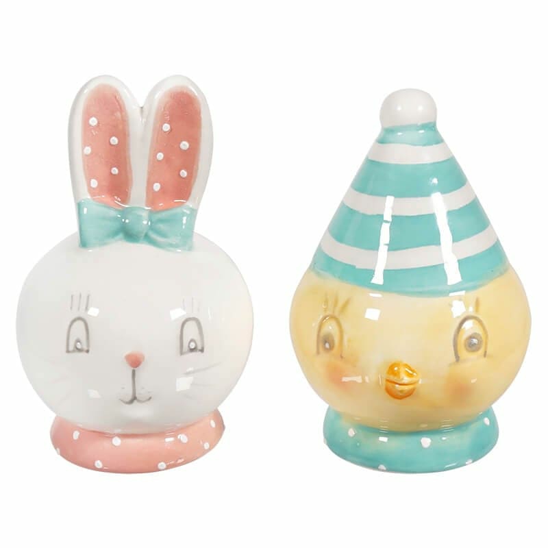 Chick & Bunny Salt & Pepper Shakers Set/2  |  Easter