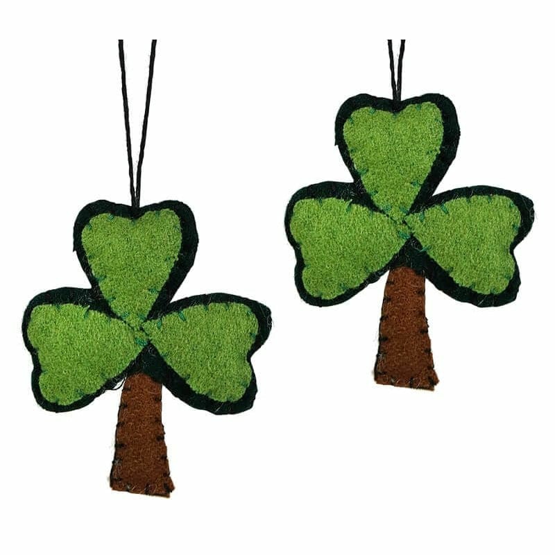 Three Leaf Clover Ornaments Set/2  |  St. Patrick’s Day